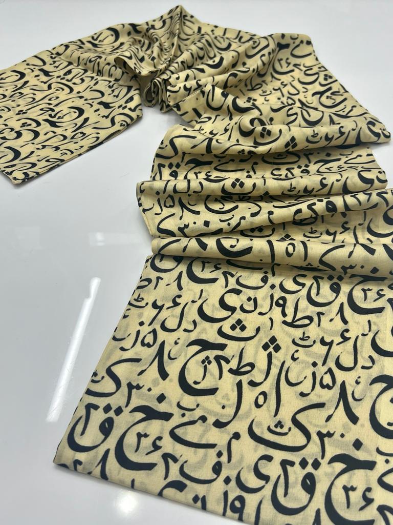 Arabic Calligraphy Scarf